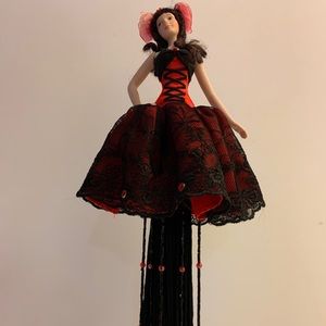 Vintage Porcelain Doll - Tassel Doll